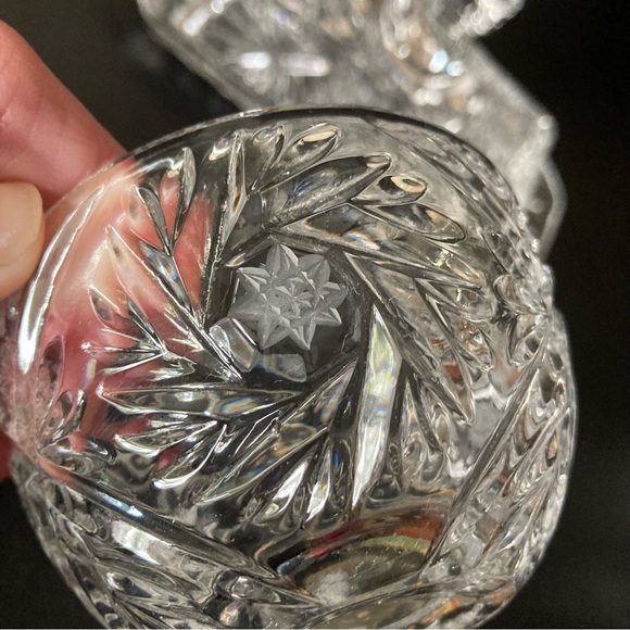 Crystal Butter Dish and Bowl Set - Clear - Picture 3 of 4